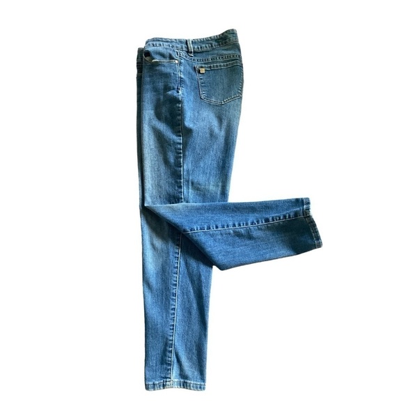 ANNE KLEIN “SKINNY ANKLE” BLUE DENIM JEANS Women’s Size 12P - Picture 2 of 12